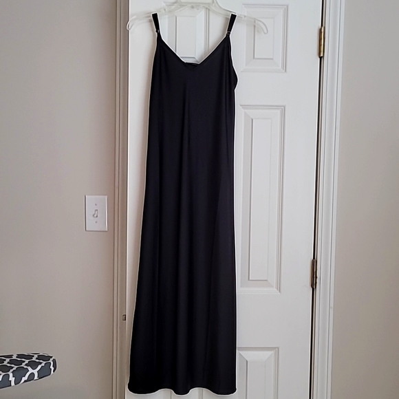 All Saints Benno Line Stripe tee with slip dress - Picture 6 of 7